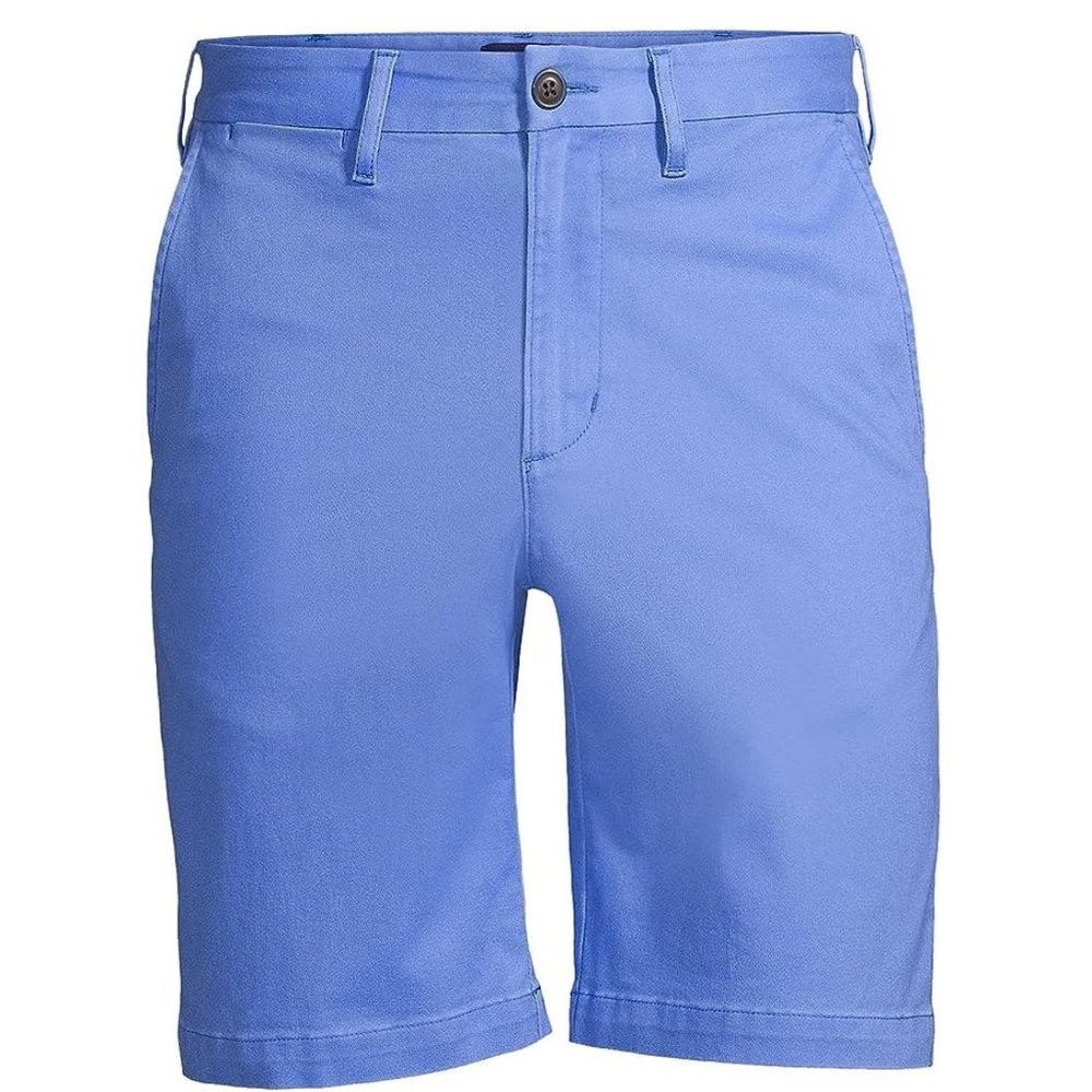 NWT Lands' End Mens Stretch Fit 9" Knockaround Chino Shorts Size 38 $60 FLA251